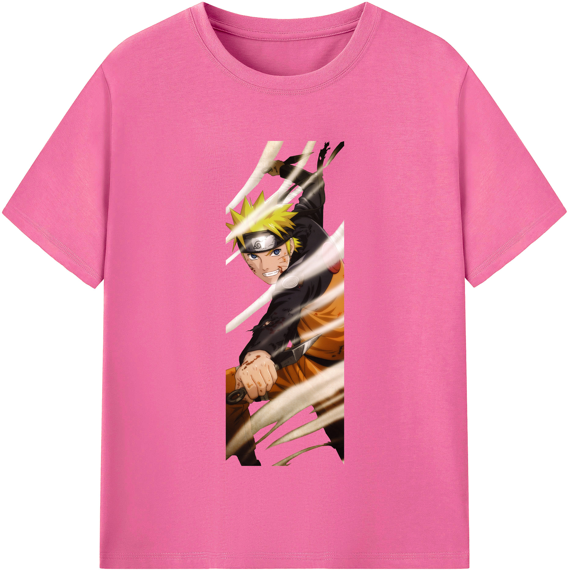 （画像用） NARUTO -ナルト- うずまき ナルト Uzumaki Naruto レディースカジュアルプリントTシャツ（綿100％）